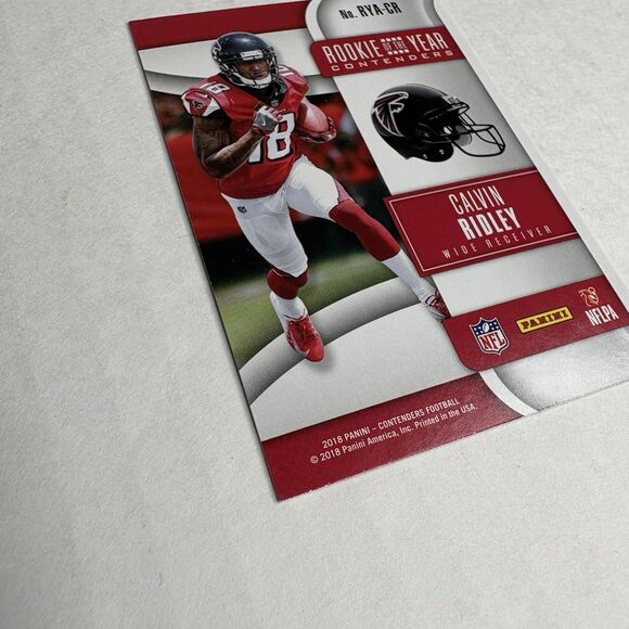 2018 Panini Contenders RYA-CR Calvin Ridley Rookie of the Year Falcons Titans RC - Picture 5 of 6